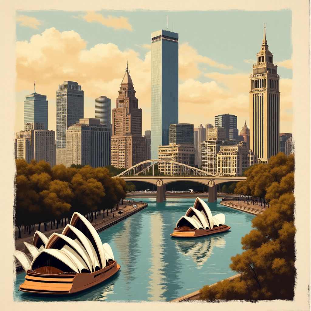 Melbourne and Sydney coffee heritage collage